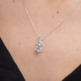 thumbnail image 7 of Lab Created Round Diamond 1.96 CT. T.W. Three-Stone Floating Pendant in 14K Gold, 7 of 9