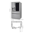 thumbnail image 4 of LG 23 cu. ft. Counter Depth Refrigerator with Instaview, 4 of 15