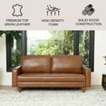 thumbnail image 2 of Jasper Modern Top-Grain Leather Sofa, 2 of 7