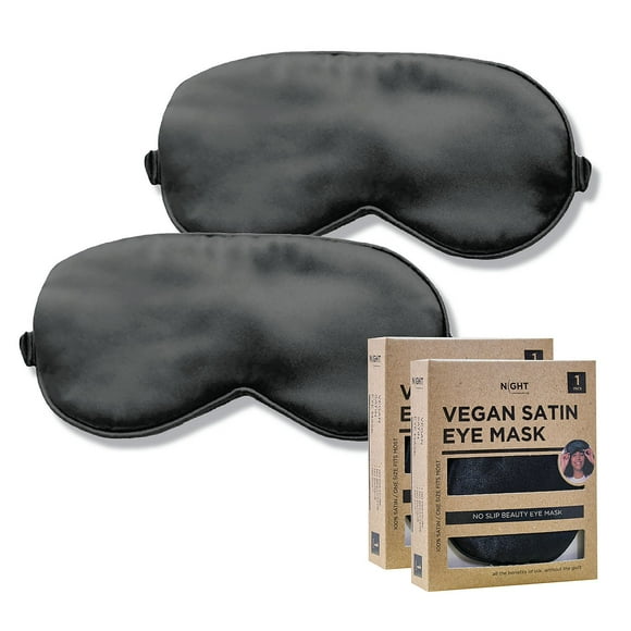 Discover NIGHT Vegan Satin Sleep Mask, 2 pk.