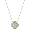 thumbnail image 1 of 0.45 CT. TW. Round Cut Clover Diamond Pendant Necklace in 14K Gold, 1 of 6