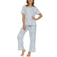 thumbnail image 1 of Flora Nikrooz 2-Piece Short Sleeve and Capri Pajama Set, 1 of 8