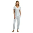 thumbnail image 1 of Steve Madden Women's Short Sleeve Top & Pant Pajama Set, 1 of 5