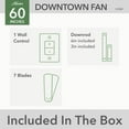 thumbnail image 11 of Hunter Downtown ENERGY STAR® Damp Rated Ceiling Fan and Wall Control - 72" & 60" Assorted Colors, 11 of 20