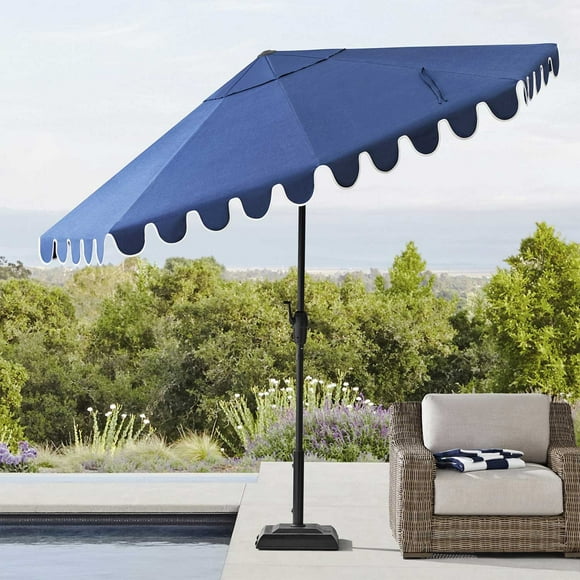 Member's Mark 10' Scalloped Market Umbrella with Sunbrella Fabric