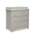 thumbnail image 1 of Delta Children Perry 3 Drawer Dresser with Changing Top and Interlocking Drawers, Choose Color, 1 of 14