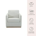 thumbnail image 2 of Cole & Rye Boucle Fabric Swivel Chair, 2 of 17
