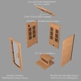thumbnail image 15 of Backyard Discovery 1-Person Cedar Indoor Infrared Sauna with Red Light Therapy & Chromotherapy, 15 of 15