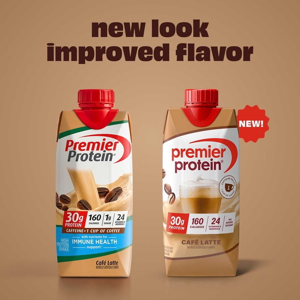 Premier Protein 30g High Protein Shake, Café Latte 11 fl. oz., 15