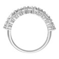 thumbnail image 4 of Lab Created Emerald and Round Cut Gemstone Ring in Sterling Silver, 4 of 6