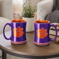 thumbnail image 5 of Logo Brands Clemson Tigers 14oz Relief Mug Set, 5 of 5