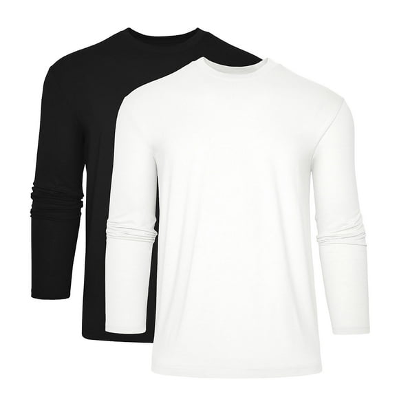 True Classic Men's 2-Pack Long Sleeve Crewneck T-Shirt