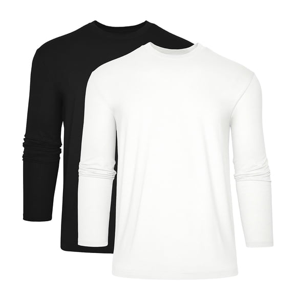 True Classic Men's 2-Pack Long Sleeve Crewneck T-Shirt