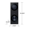 thumbnail image 3 of Samsung Bespoke 4.6 cu. ft. Ultra Capacity Single Unit AI Laundry Hub™ Washer with Flex Auto Dispense and 7.6 cu. ft. Gas Dryer in Brushed Black, 3 of 9
