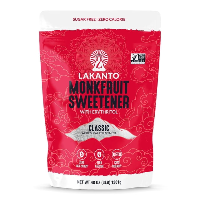 Lakanto Monk Fruit Sweetener, 3 lbs.