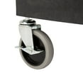 thumbnail image 5 of 24" x 18" Plastic Utility Tub Cart- Three Shelf  Black, 5 of 5