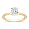 thumbnail image 1 of Oval Cut Solitaire Diamond Ring in 18K Gold, 1 of 7