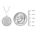 thumbnail image 6 of Diamond Initial Pendant Necklace in Sterling Silver, 6 of 6