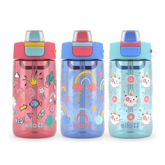 Ello Kids Colby 14-oz. Tritan Plastic Water Bottle, 3-Pack, Choose Color