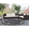 thumbnail image 2 of Safavieh Resort Indoor/Outdoor Round Rug Collection, 6' 7", 2 of 3