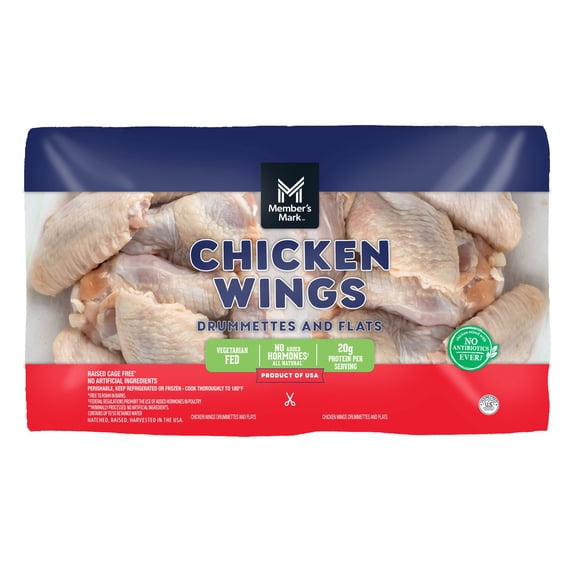 Member's Mark Bone-In Chicken Wings, priced per pound
