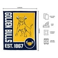 thumbnail image 3 of Logo Brands Johnson C Smith Golden Gulls 60"x70" Super Plush Blanket, 3 of 6
