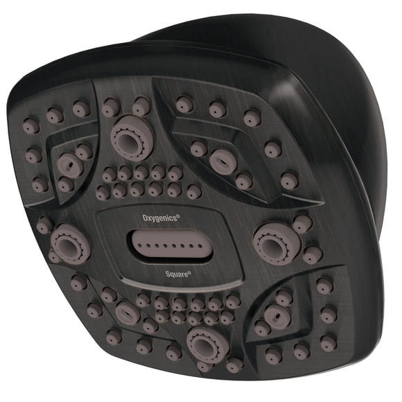 Oxygenics Square 6-Setting Fixed Shower Head (Assorted Colors)