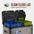 thumbnail image 5 of Simpli-Magic 18.5 Gallon (40L x 30L) Dual Compartment Step Trash Can – Kitchen Garbage Can with Waste & Recycling Bins – Slow-Close Lid, Odor Control, Hands-Free, 5 of 5