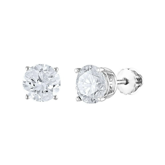 1.45 CT. T.W. Round Diamond Stud Earrings in 14K Gold