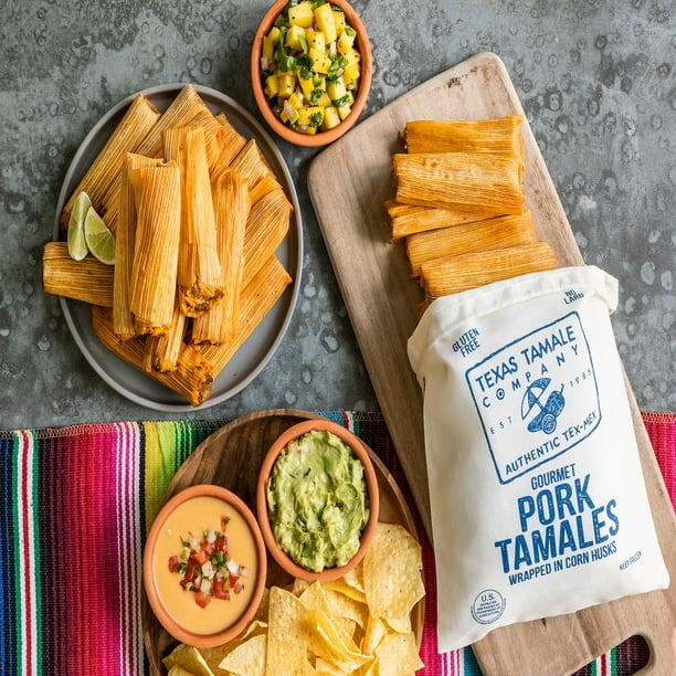 Texas Tamale Company Gourmet Pork Tamales, Frozen, 24 ct
