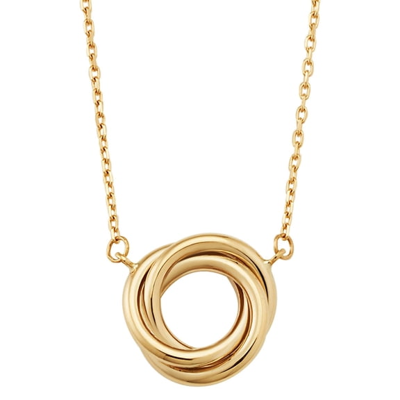 Love Knot Pendant Necklace in 14K Gold