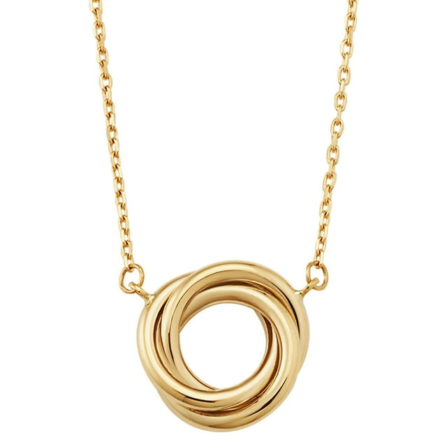 Love Knot Pendant Necklace in 14K Gold