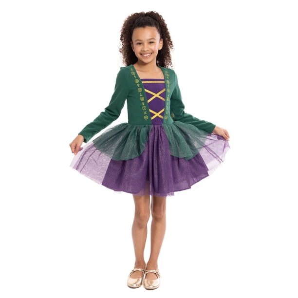 purple and green tutu dress Character Girls Long Sleeve Pink