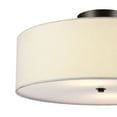 thumbnail image 6 of Globe Electric Kyle 2-Light Dark Bronze Flush Mount with LED Bulbs, 6 of 7