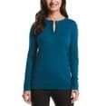 thumbnail image 1 of Rafaella Women's Long-Sleeve V-Neck Top, 1 of 11