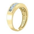 thumbnail image 3 of 0.96CT. T.W. Round Cut 5-Stone Mens Diamond Band in 14K Gold, 3 of 7