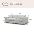 thumbnail image 2 of Member’s Mark Fabric Performance Track Arm Sofa, 2 of 11