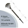 thumbnail image 6 of Member's Mark 5-Piece LED Solar Path Lights, Oil-Rubbed Bronze, 6 of 6