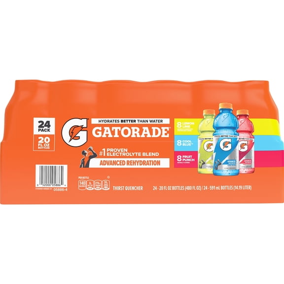 Gatorade Sports Drinks Variety Pack, 20 fl. oz., 24 pk.