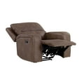 thumbnail image 5 of Bryceton Fabric Manual Recliner, Dark Brown, 5 of 16
