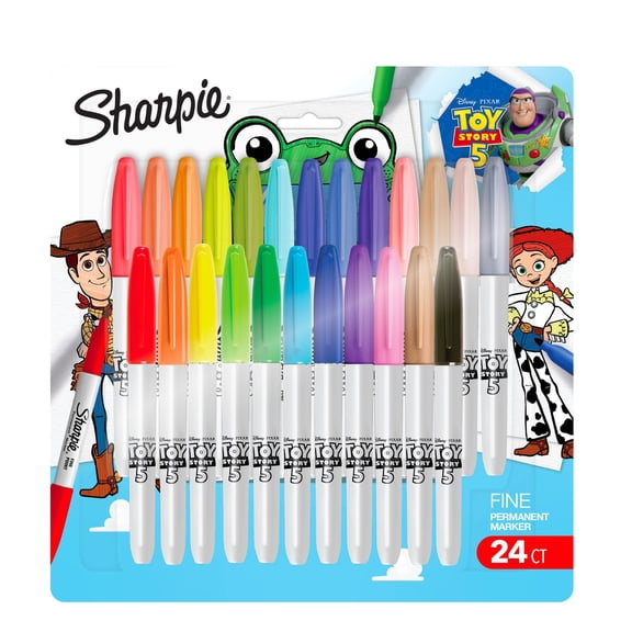 Sharpie Toy Story Assorted Permanent Markers, 24 Count
