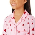 thumbnail image 5 of Member's Mark Girl's Valentines Notch Collar Pajama Set, 5 of 12