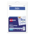 thumbnail image 1 of Avery Printable Adhesive Name Badges, 3.38 x 2.33, Blue "Hello", 100/Pack, 1 of 6