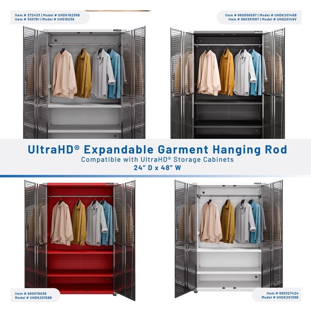 Seville Classics UltraHD Expandable Garment Hanging Rod, Multiple