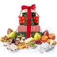 thumbnail image 1 of Deluxe Christmas Fruit, Cheese, & Snacks Gift Tower, 1 of 10