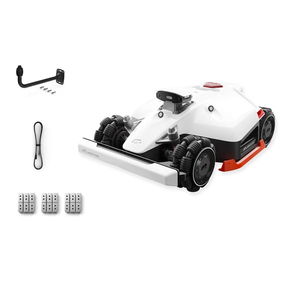 LUBA 2 AWD 3000 Robotic Lawn Mower ,With 4G,Wire-Free Reception 0.75, Max 0.9 Acre Coverage, Adjustable Cutting Height With Extra Blade Kit*3+RTK Satellite Mount and RTK Extension Cable