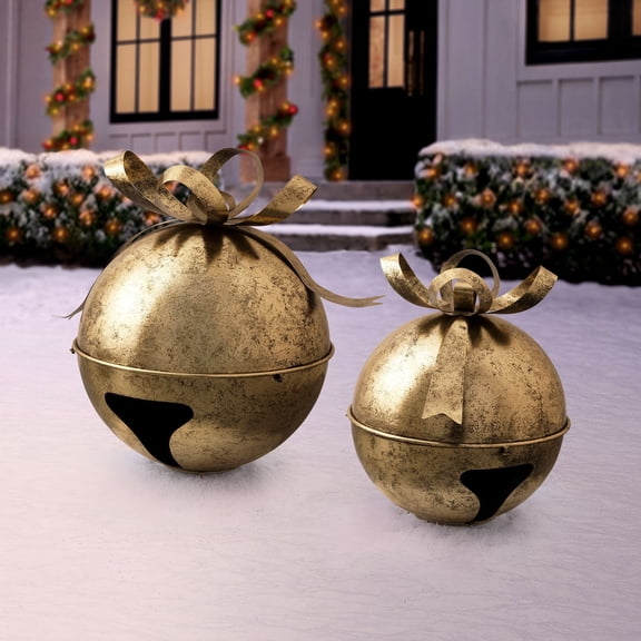 Member's Mark Oversized Jingle Bell Décor, Set of 2