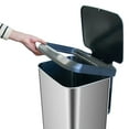 thumbnail image 5 of Glad 20-Gallon Stainless Steel Sensor Trash Can, 5 of 8
