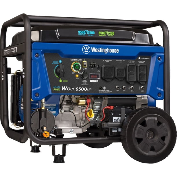極希少Western Electric TRANS GA-50991 2個 12500/9500–Watt Westinghouse Dual Fuel Portable Generator + Remote
