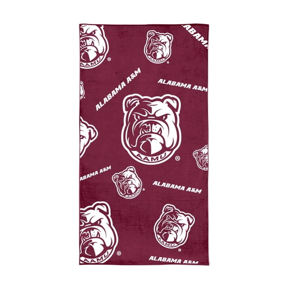 Logo Brands Alabama A&M Bulldogs 38"x72" Beach Towel